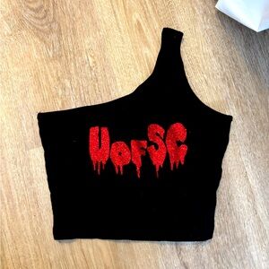 Gameday university of South Carolina one shoulder tank